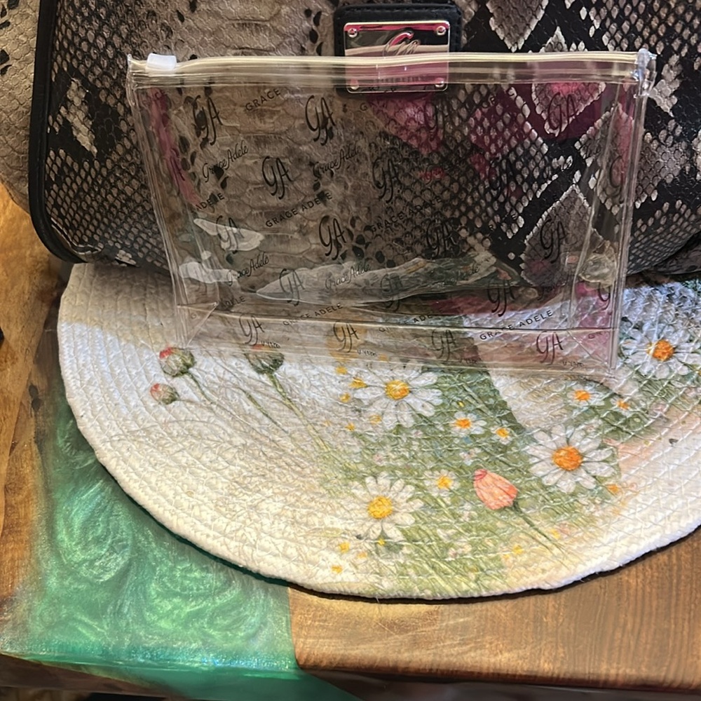 Grace Adele Lily-Python Faux Leather Bag, Exterio… - image 4